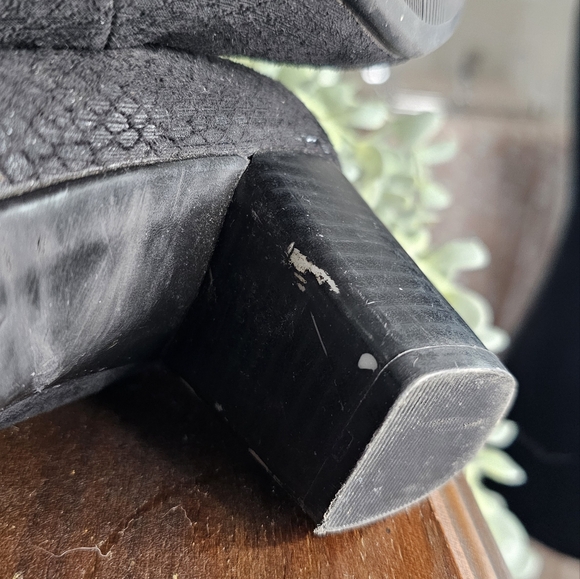 Sz 8 Naturalizer suede feel snakeskin look heels - Picture 8 of 10